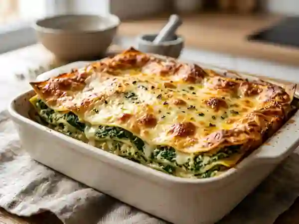 Lasagnes fondantes épinards et ricotta - Photo de présentation