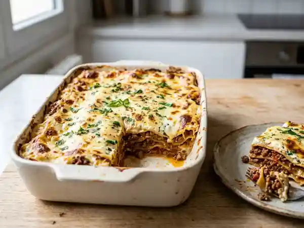 Lasagnes libanaises fondantes bœuf et menthe - Photo de présentation