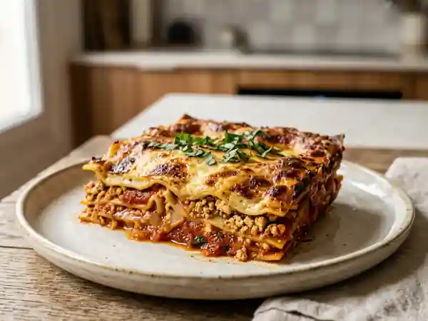 Lasagnes Fondantes au Tofu et Basilic - Photo de présentation