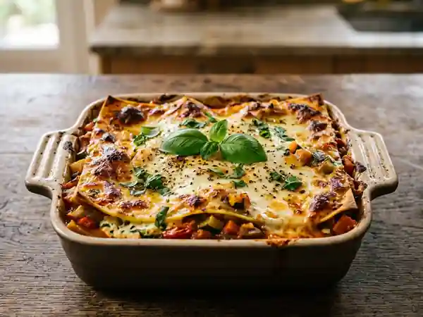 Lasagnes Végétariennes Gourmandes aux Légumes et Fromage - Photo de présentation