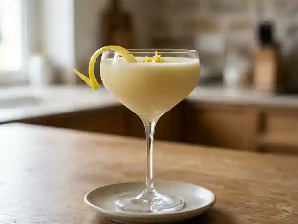Latte di limone crémeux au Limoncello : boisson italienne rafraîchissante - Photo de présentation