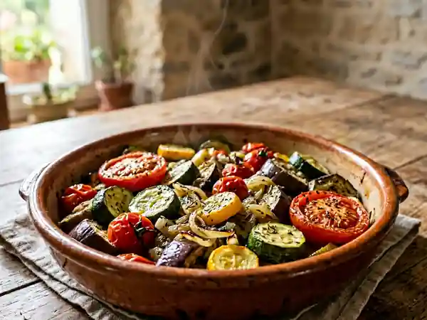 Légumes d'été rôtis aux herbes de Provence - Photo de présentation