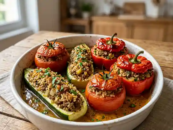 Légumes farcis à l'orientale : recette savoureuse et parfumée - Photo de présentation