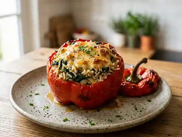 Légumes farcis au riz et épinards : recette savoureuse et facile - Photo de présentation