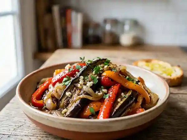 Légumes Marinés à la Catalane : Escalivada Authentique et Savoureuse - Photo de présentation