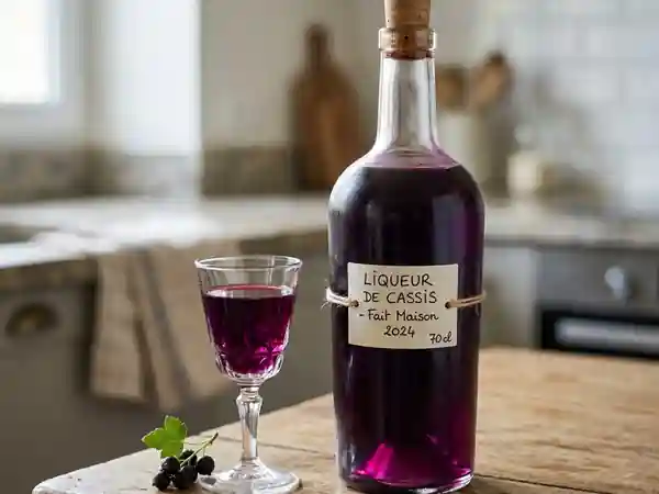 Liqueur de Cassis Maison : Recette Facile et Authentique - Photo de présentation