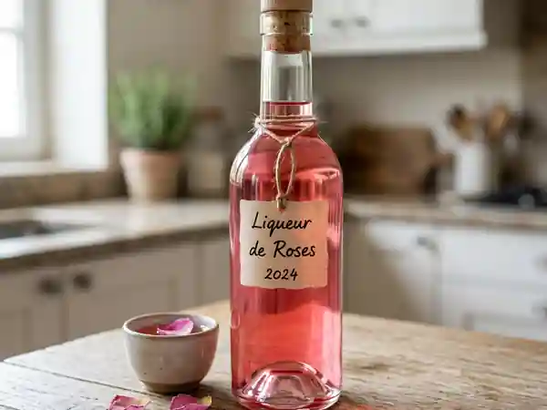 Liqueur de Roses Maison : Recette Facile et Parfumée - Photo de présentation