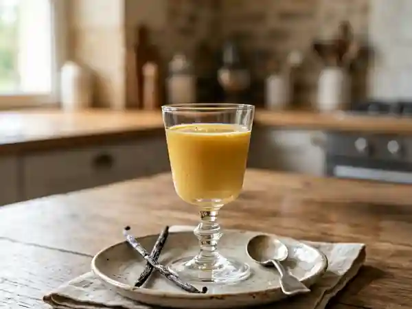 Liqueur d'œuf onctueuse au rhum ambré - Photo de présentation