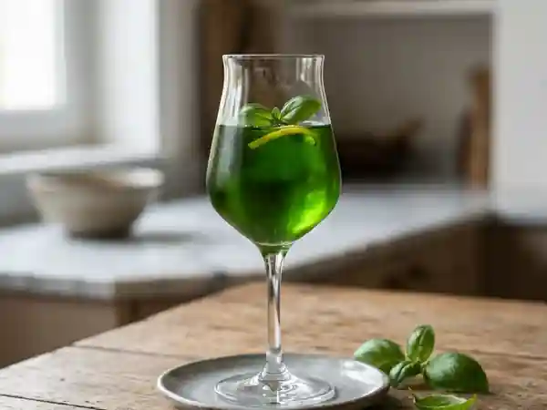 Liqueur Maison au Basilic : Recette Facile et Aromatique - Photo de présentation