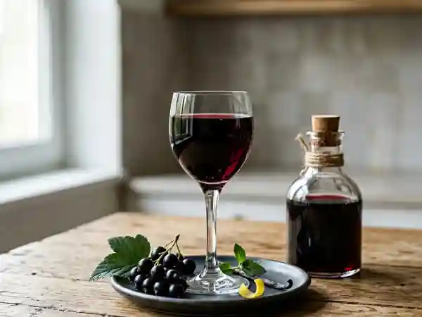 Liqueur Maison de Cassis au Vin Rouge : Recette Facile et Authentique - Photo de présentation