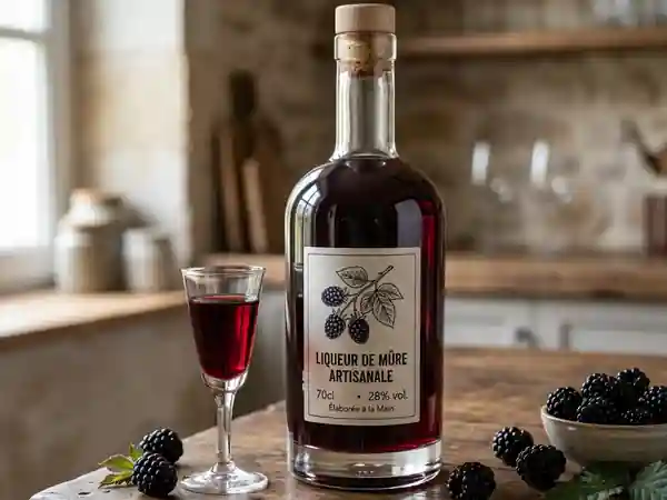 Liqueur de mûre intense à la vanille - Photo de présentation