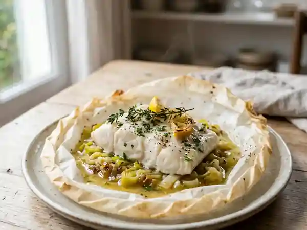 Lotte Fondante aux Poireaux et Citron - Photo de présentation
