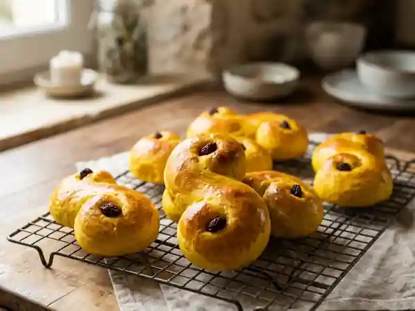 Lussekatter Moelleux au Safran - Photo de présentation