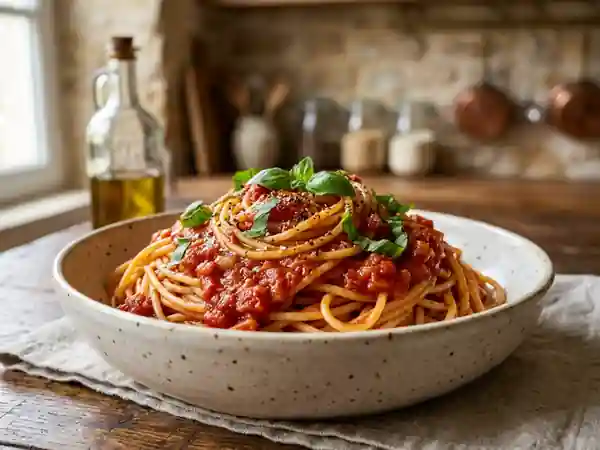 Ma sauce spaghetti divine maison : recette facile et savoureuse - Photo de présentation