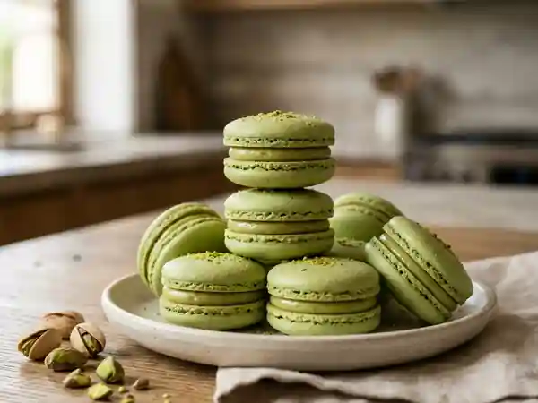 Macarons fondants à la pistache - Photo de présentation