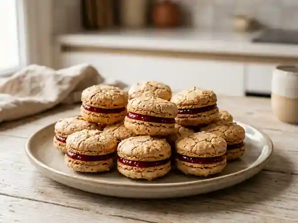 Macarons de Nancy au cœur fondant de groseille - Photo de présentation