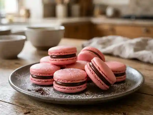 Macarons Craquants au Chocolat Intense - Photo de présentation