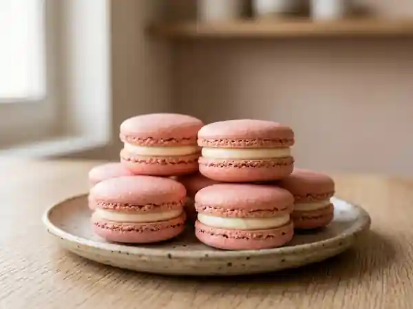 Macarons fondants au mascarpone vanillé - Photo de présentation