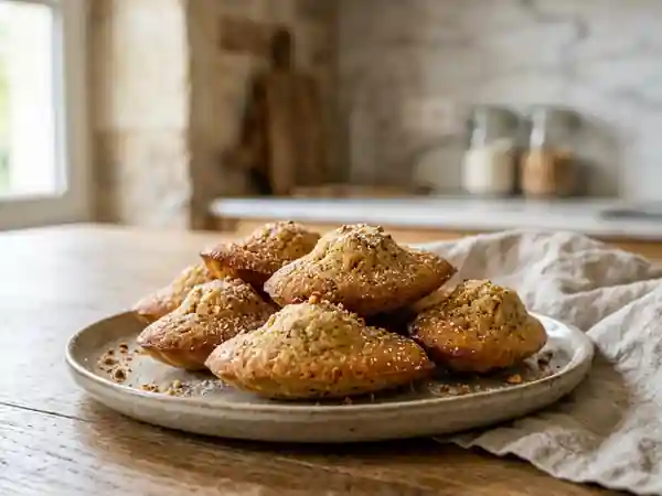 Madeleines fondantes au praliné craquant - Photo de présentation