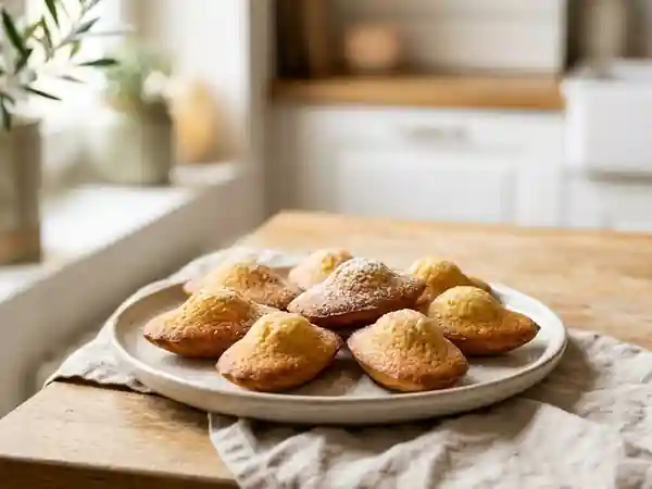 Madeleines moelleuses à la fleur d'oranger - Photo de présentation