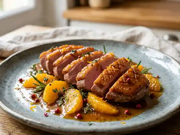 Magret de canard aux clémentines : recette gourmande et facile - Photo de présentation