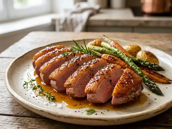 Magret de canard caramélisé au miel facile et rapide - Photo de présentation