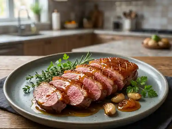Magret de canard laqué au miel - Photo de présentation