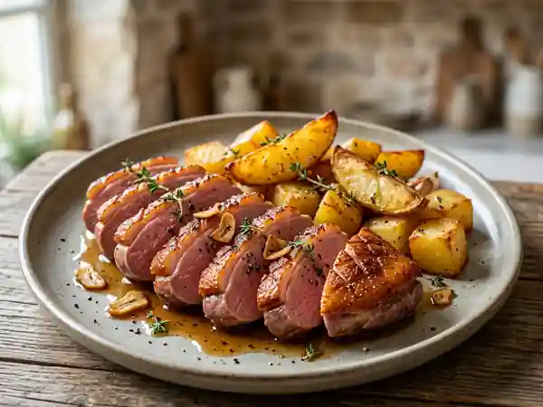 Magret de canard et pommes de terre fondantes - Photo de présentation