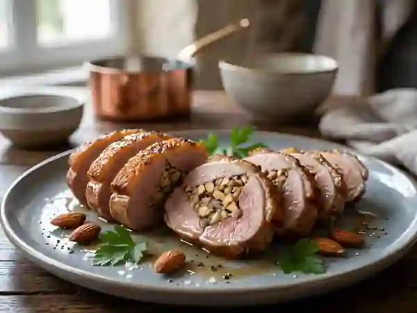 Magret de canard farci aux amandes - Photo de présentation