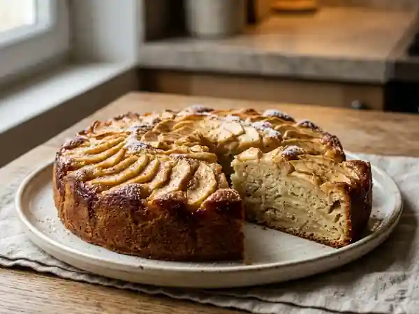 Manqué aux pommes moelleux et gourmand - Photo de présentation