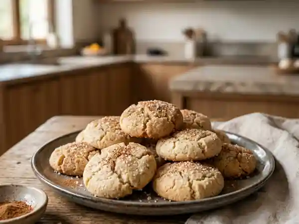 Mantecaos marocains à la cannelle : biscuits sablés traditionnels - Photo de présentation