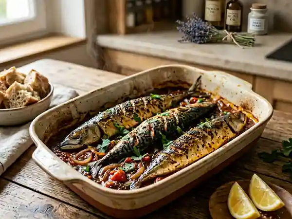 Maquereaux à l'algérienne : recette savoureuse et épicée - Photo de présentation