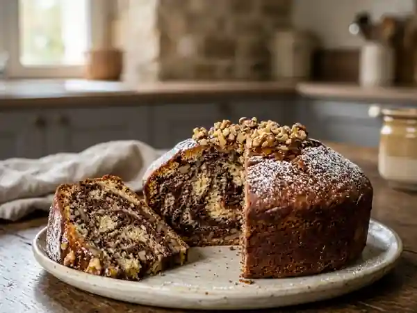 Marbré Fondant aux Noix, Rhum et Cacao - Photo de présentation