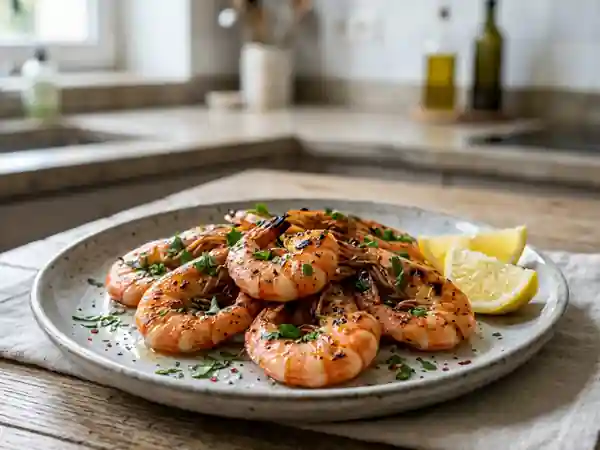 Marinade Parfaite pour Gambas Grillées aux Saveurs Méditerranéennes - Photo de présentation
