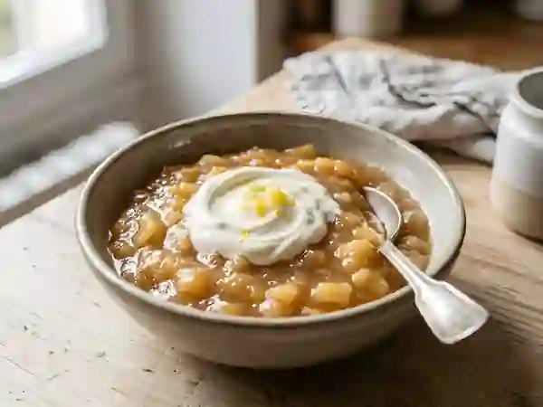 Marmelade de pommes onctueuse à la crème - Photo de présentation