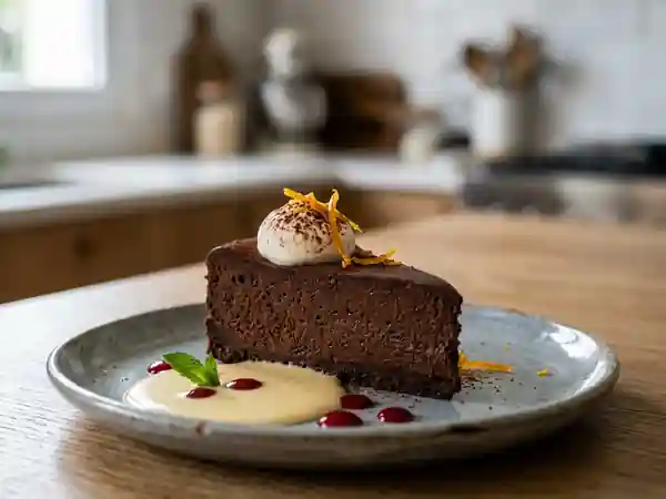 Marquise au chocolat intense et Grand-Marnier - Photo de présentation