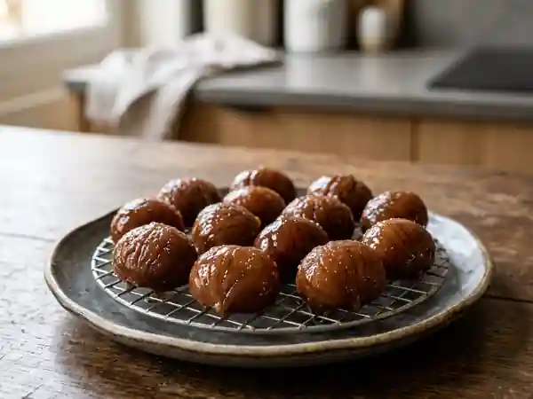 Marrons glacés fondants à la vanille - Photo de présentation