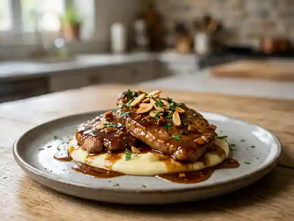 Marsala à l'amande amère : recette traditionnelle italienne facile et savoureuse - Photo de présentation