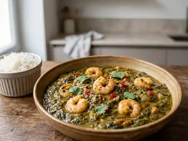 Matapa onctueux au lait de coco et crevettes - Photo de présentation