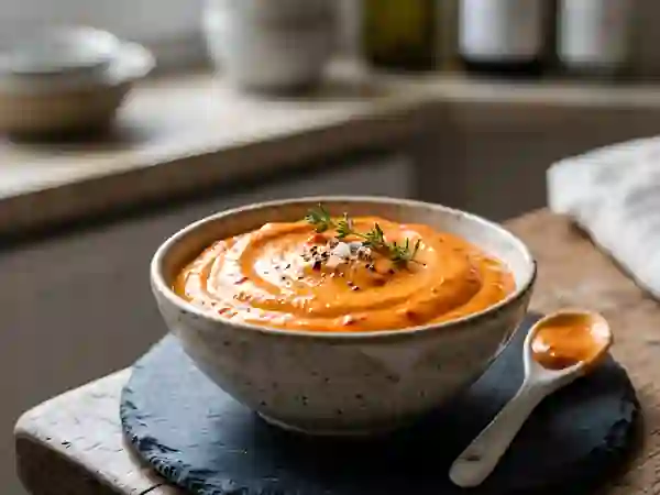 Mayonnaise onctueuse aux poivrons fumés - Photo de présentation