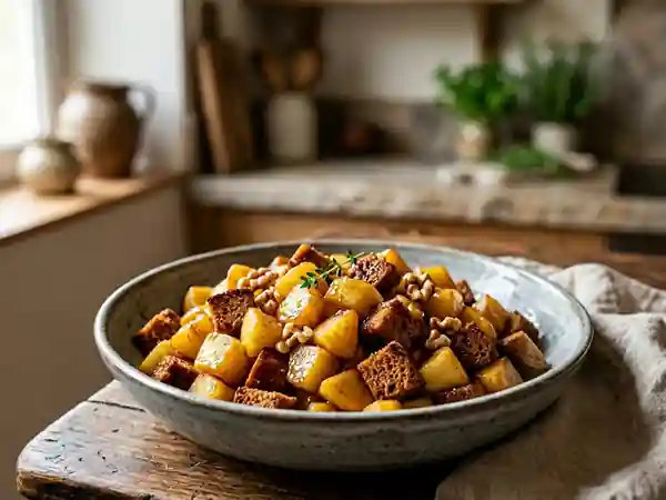 Poêlée fondante pomme et pain d'épices - Photo de présentation