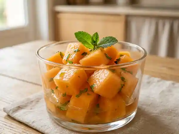 Melon Frais Infusé au Pinot Blanc et Menthe - Photo de présentation