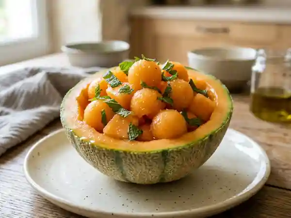 Melon givré au Muscat et menthe fraîche - Photo de présentation