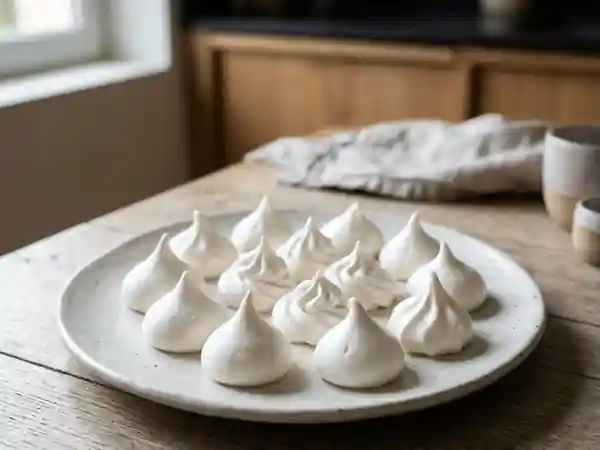 Meringues nacrées au croquant aérien - Photo de présentation