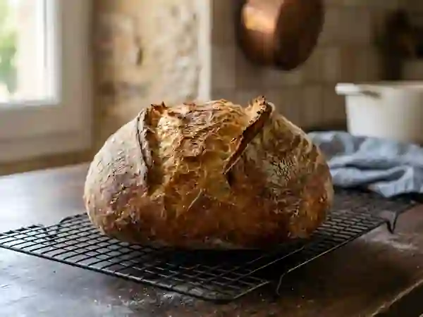 Miche dorée à la croûte craquante - Photo de présentation