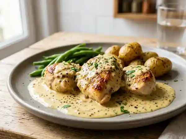Mignons de poulet fondants à la moutarde - Photo de présentation