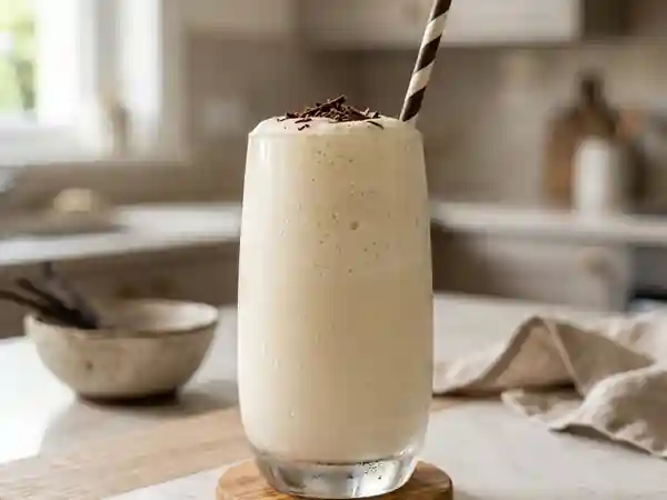 Milk-shake onctueux et glacé à la vanille - Photo de présentation