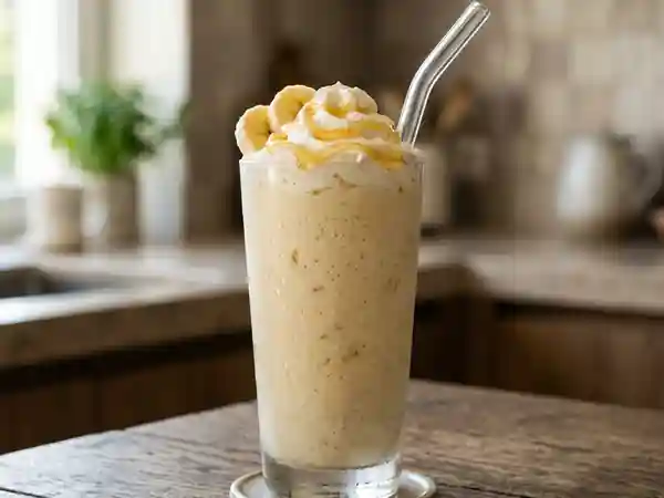 Milk-shake onctueux à la banane : recette facile et gourmande - Photo de présentation