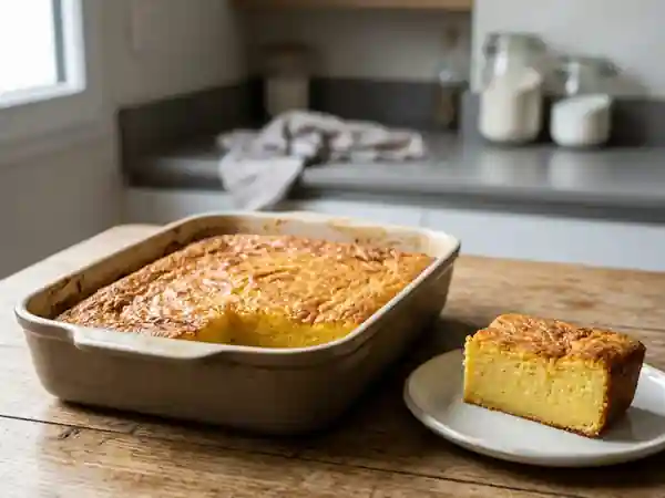 Millas landais traditionnel : gâteau de maïs moelleux et savoureux - Photo de présentation