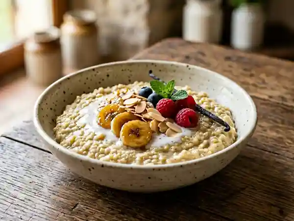 Millet crémeux au lait de coco et vanille - Photo de présentation